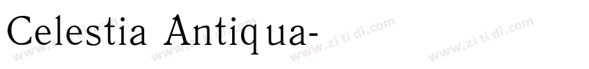 Celestia Antiqua字体转换